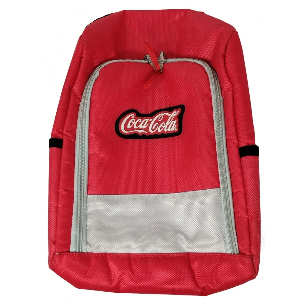 Coca-Cola Insulated Cooler Bag 12 Can Soft Sided Lunch Tote Woven Polyester
